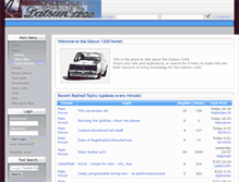 Tablet Screenshot of datsun1200.com